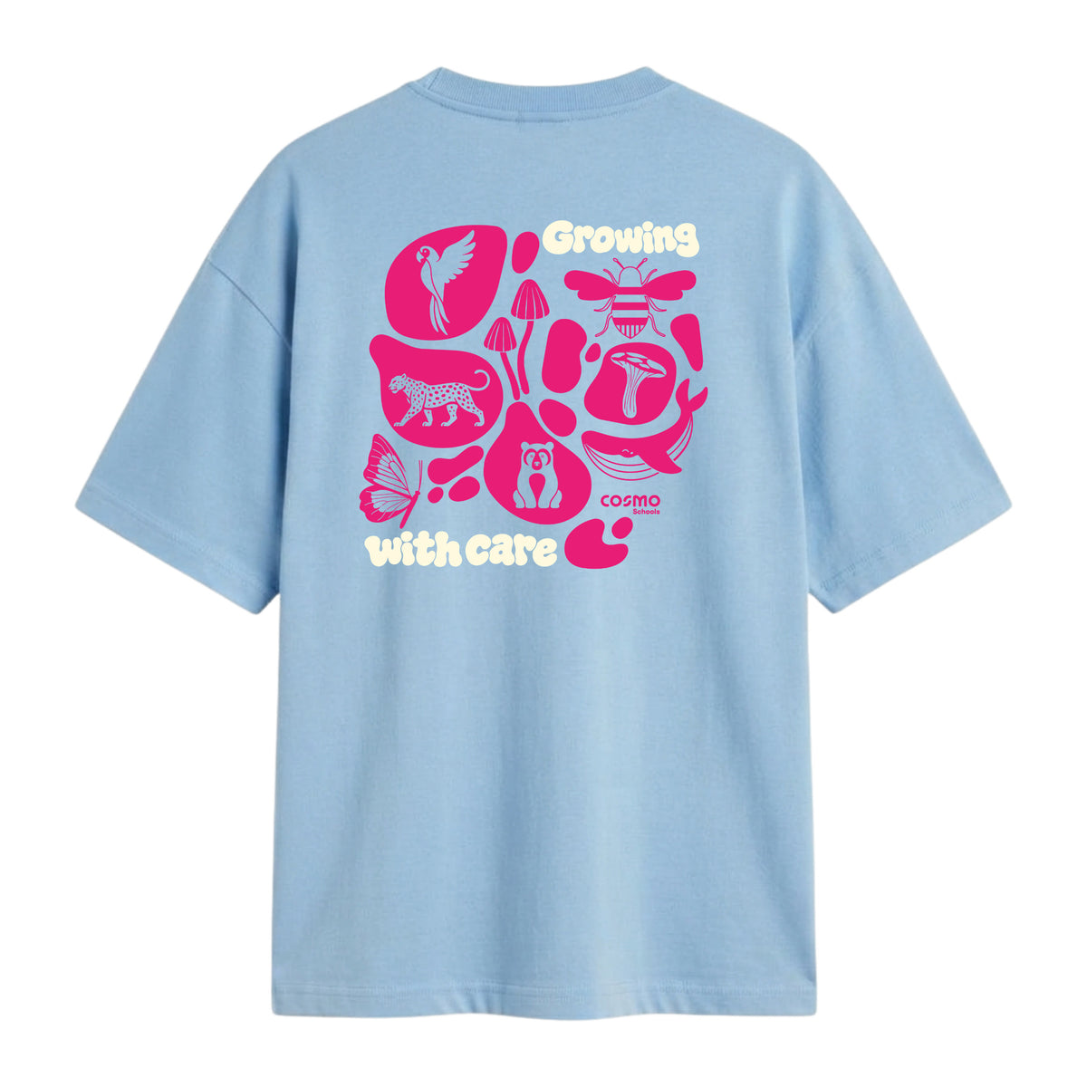Camiseta Growing with care Azul