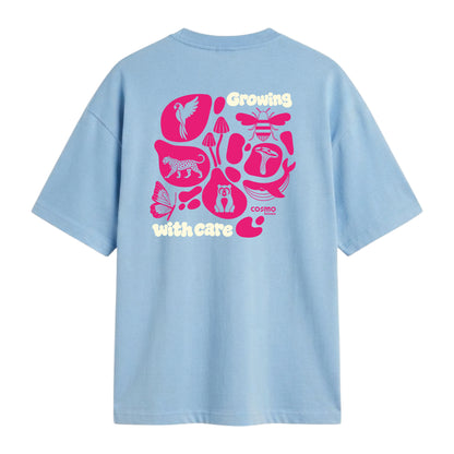 Camiseta Growing with care Azul
