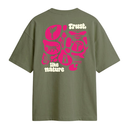 Camiseta Trust like nature Verde