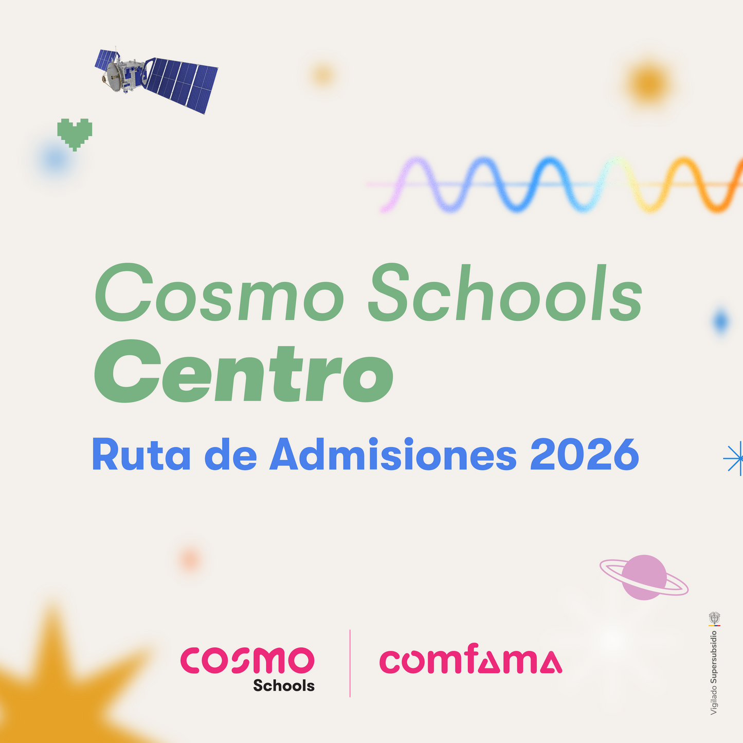 Paga la inscripción al proceso de admisión y agenda tu inmersión en Cosmo Schools Centro